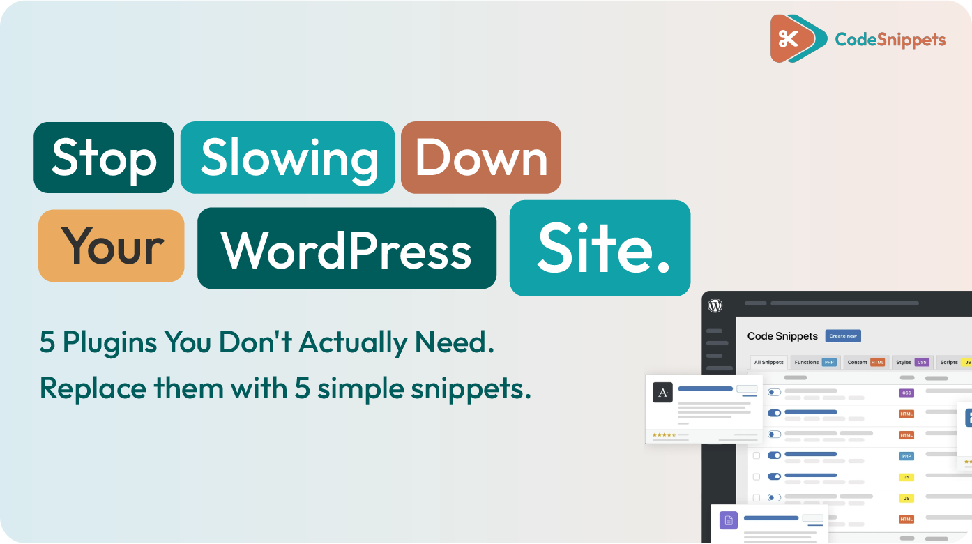 replace plugins with code